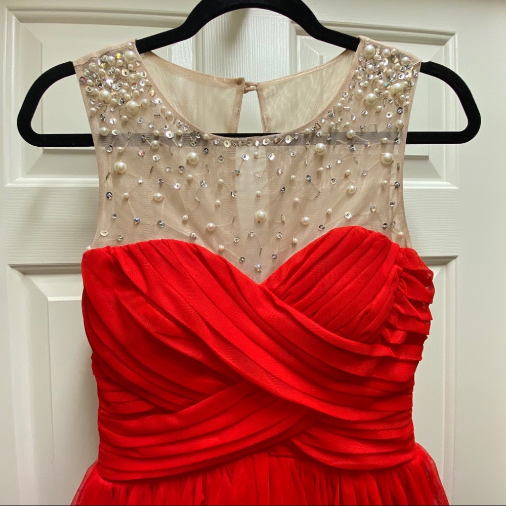 Juniors’ Sleeveless Fit & Flare Dress - Picture 2 of 4